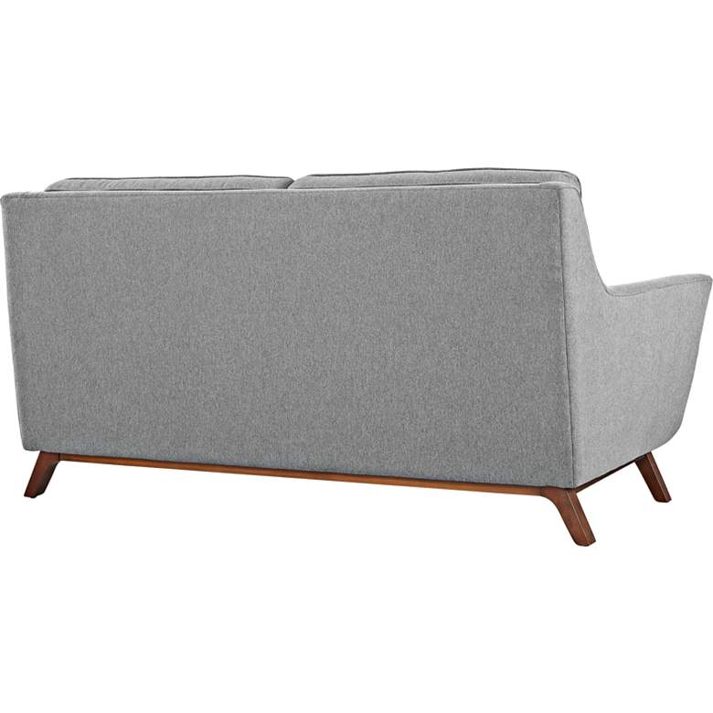 Image 4 Beguile 71 1/2" Wide Expectation Gray Fabric Tufted Loveseat more views