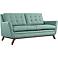 Beguile 71 1/2" Wide Laguna Fabric Tufted Loveseat