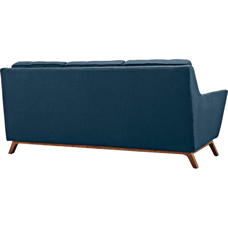 Image 4 Beguile Azure 83 1/2" Wide Fabric Tufted Sofa more views