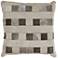 Beige and Gray Elements 18" Square Throw Pillow