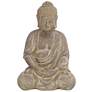 Beige Ceramic Bohemian Sculpture, 8" x 7" x 12"
