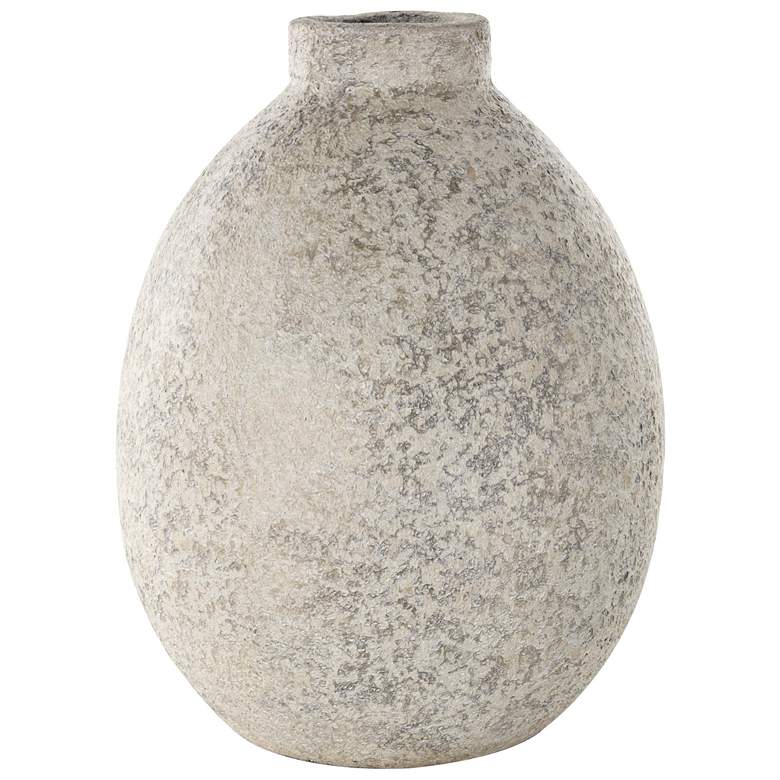 Image 2 Beige Ceramic Farmhouse Vase, 11" x 11" x 14"