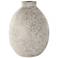 Beige Ceramic Farmhouse Vase, 11" x 11" x 14"