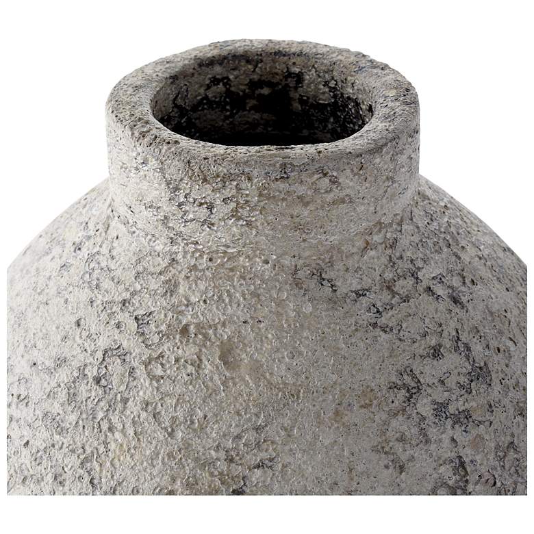 Image 3 Beige Ceramic Farmhouse Vase, 11" x 11" x 14" more views