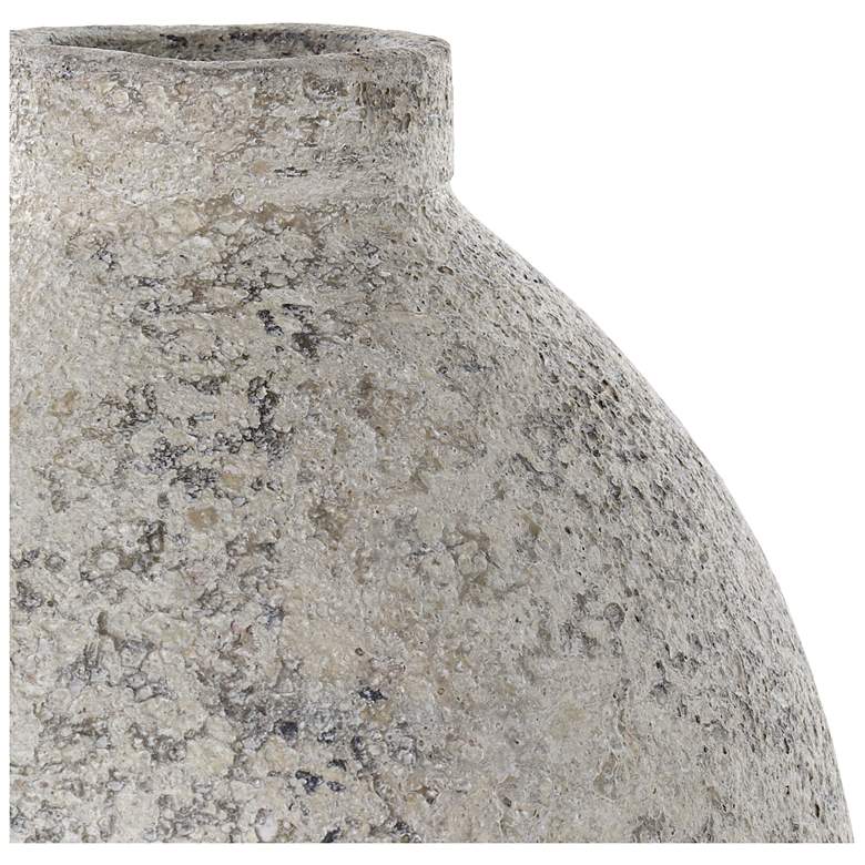 Image 4 Beige Ceramic Farmhouse Vase, 11" x 11" x 14" more views