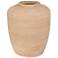Beige Ceramic Farmhouse Vase, 13" x 13" x 16"