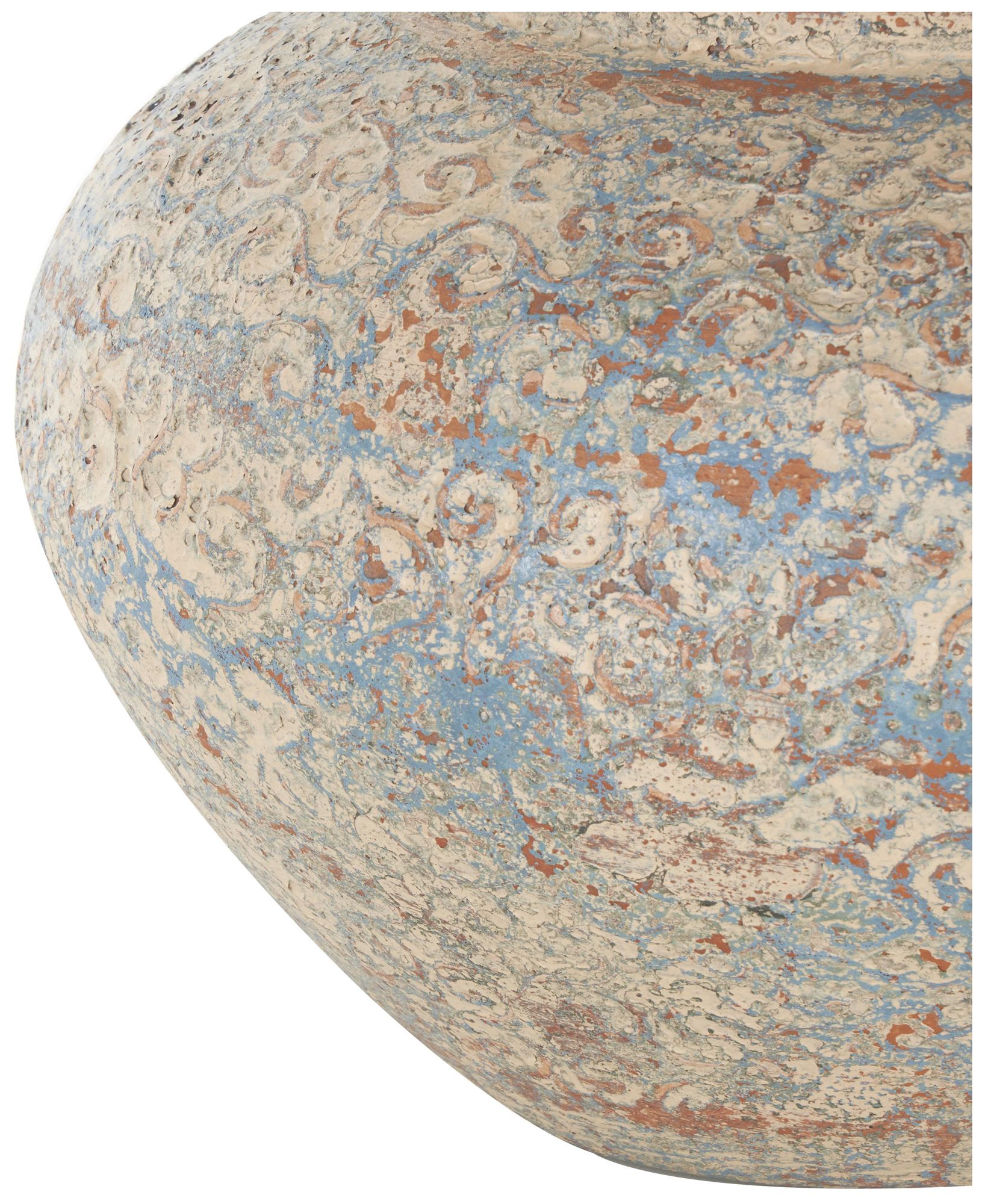 Image 4 Beige Ceramic Farmhouse Vase, 14" x 13" x 10" more views