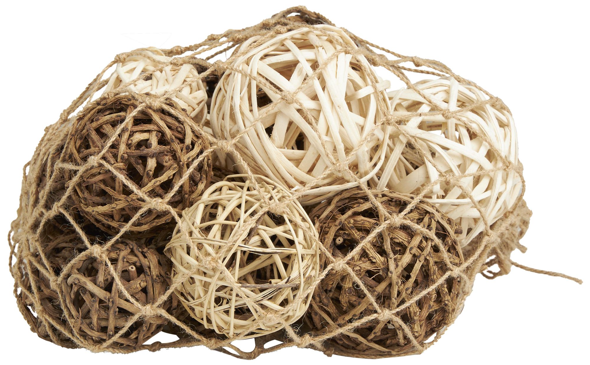 Image 4 Beige Dried Plant Modern Orbs & Vase Filler, 11" x 12" x 10" more views