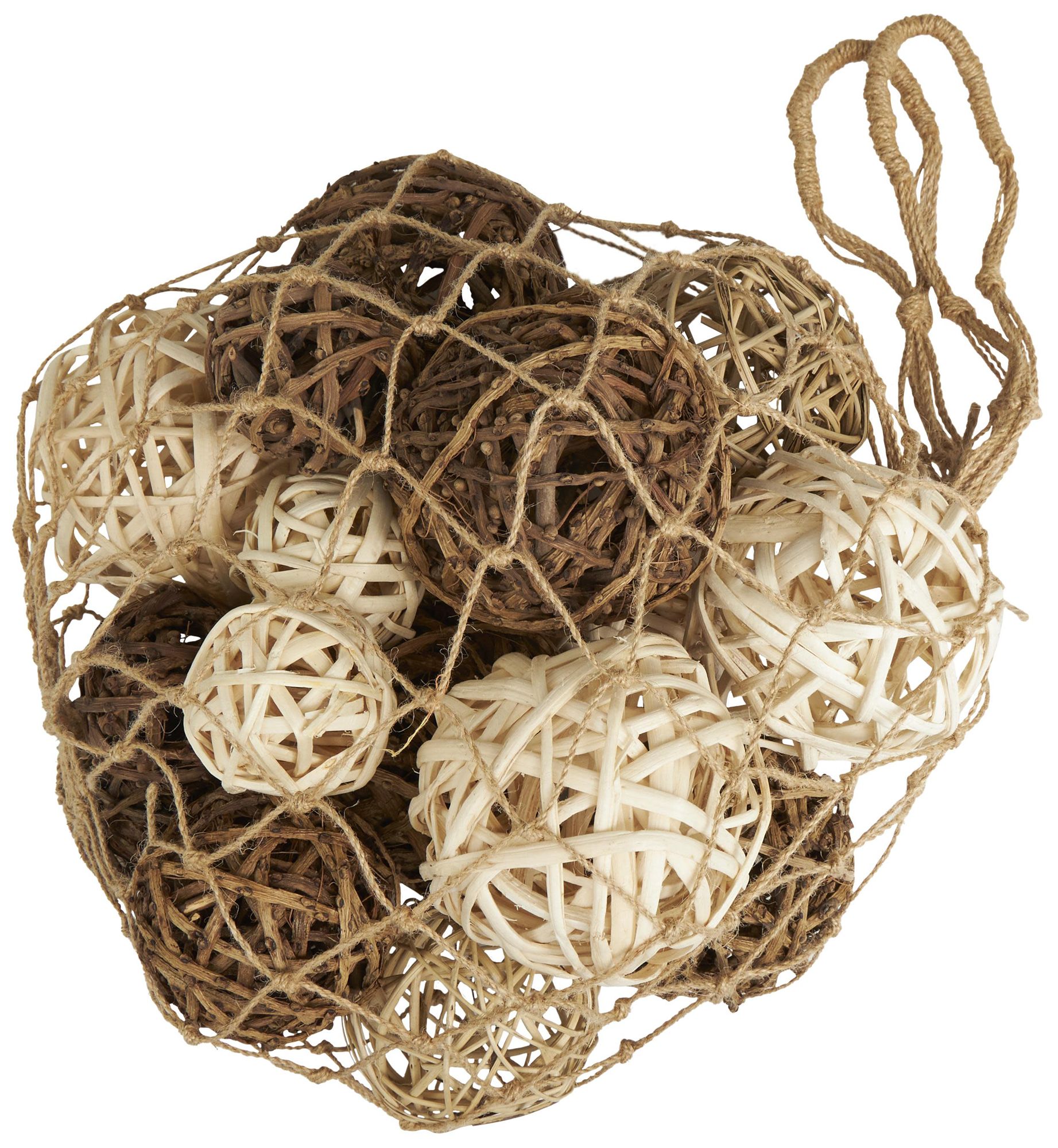 Image 5 Beige Dried Plant Modern Orbs & Vase Filler, 11" x 12" x 10" more views
