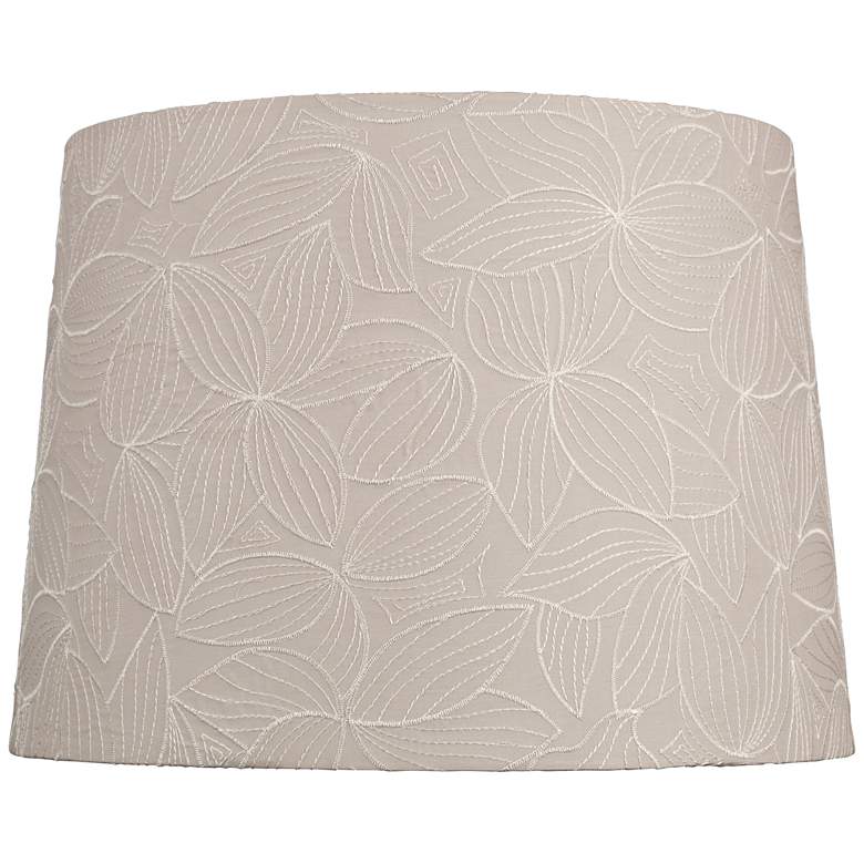 Image 1 Beige Flower Embroidery Lamp Shade 13x15x11 (Spider)