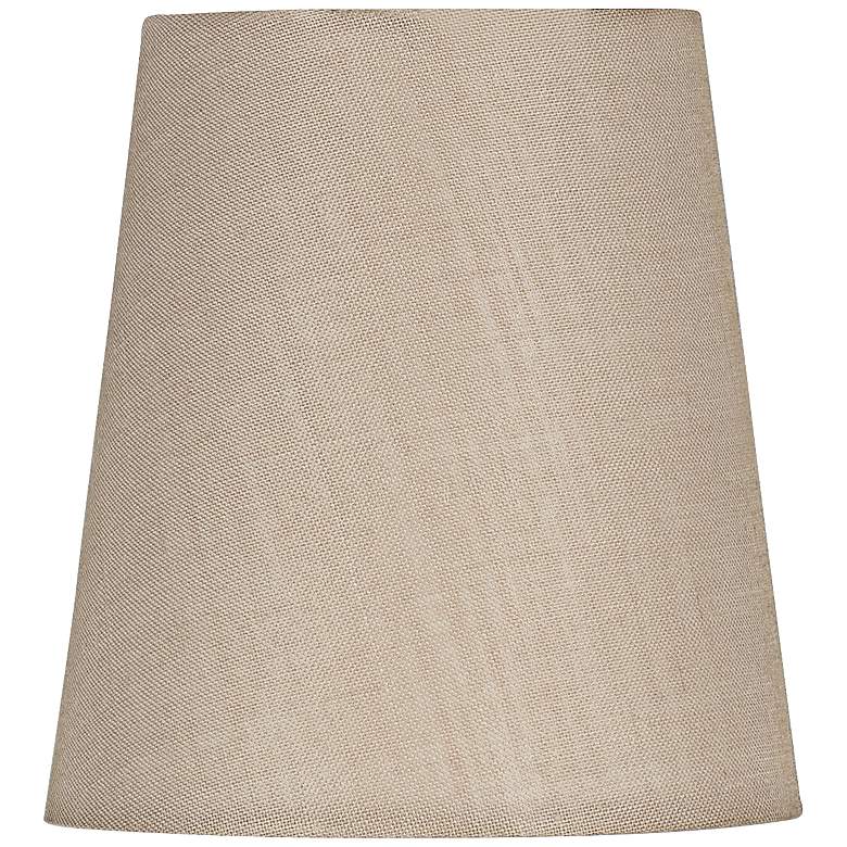 Image 1 Beige Hardback Drum Shade 3x4x4.5 (Clip-On)