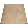 1_Beige Knife Pleat Oval Linen Shade 10/7x14/10x10 (Spider)
