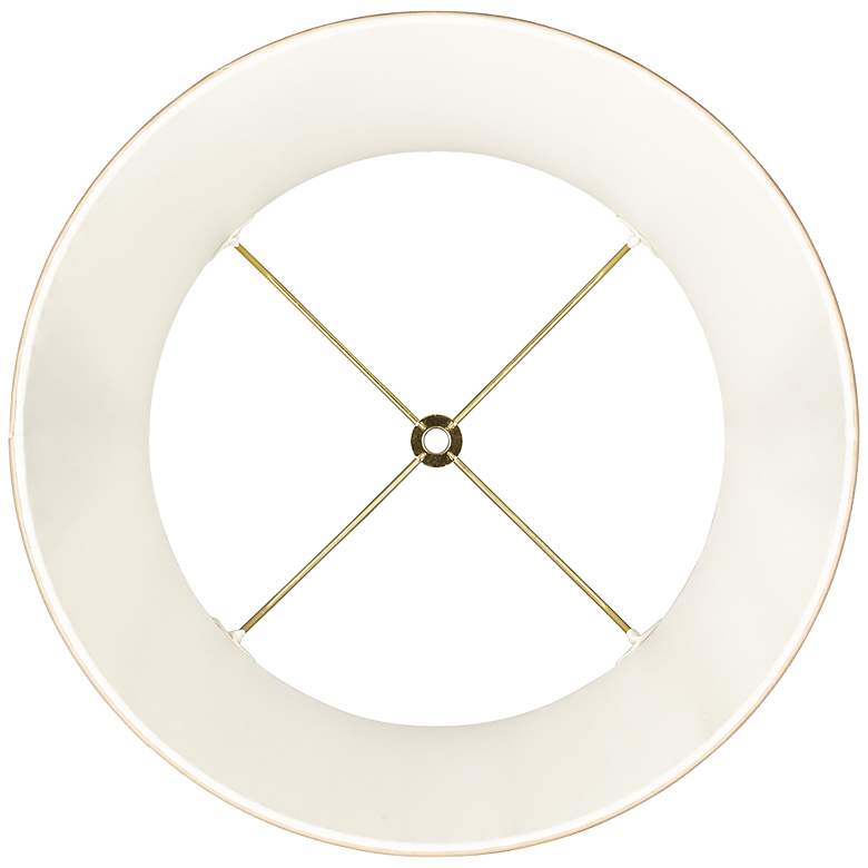 Image 3 Beige Linen Drum Knife Pleat Shade 11x14x10 (Spider) more views