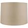 Beige Linen Round Drum Shade 13x14x10 (Spider)
