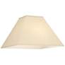 Beige Linen Set of 2 Square Lamp Shades 6x16x10 (Spider)