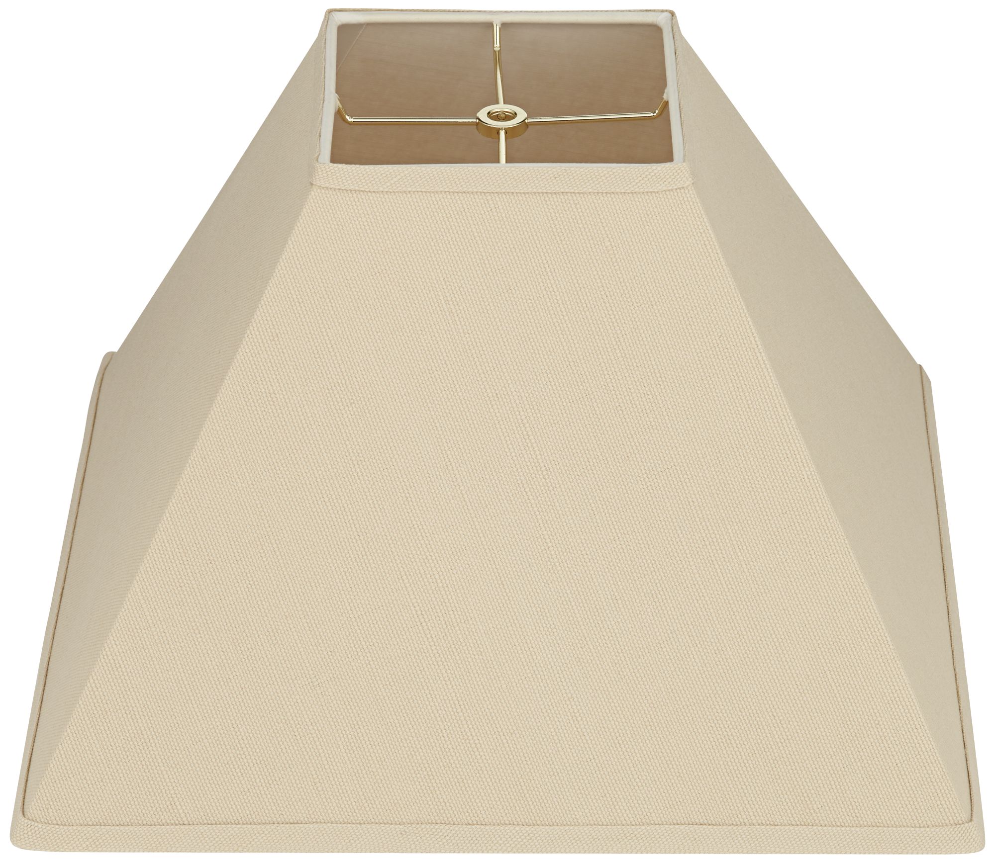 Beige Linen Square Lamp Shade 6x16x10 (Spider) U0955 Lamps Plus