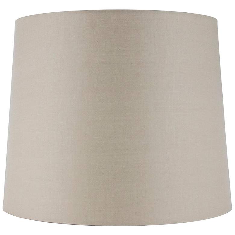 Beige Linen Tall Drum Lamp Shade 14x16x13 (Spider) - #83T32 | Lamps Plus