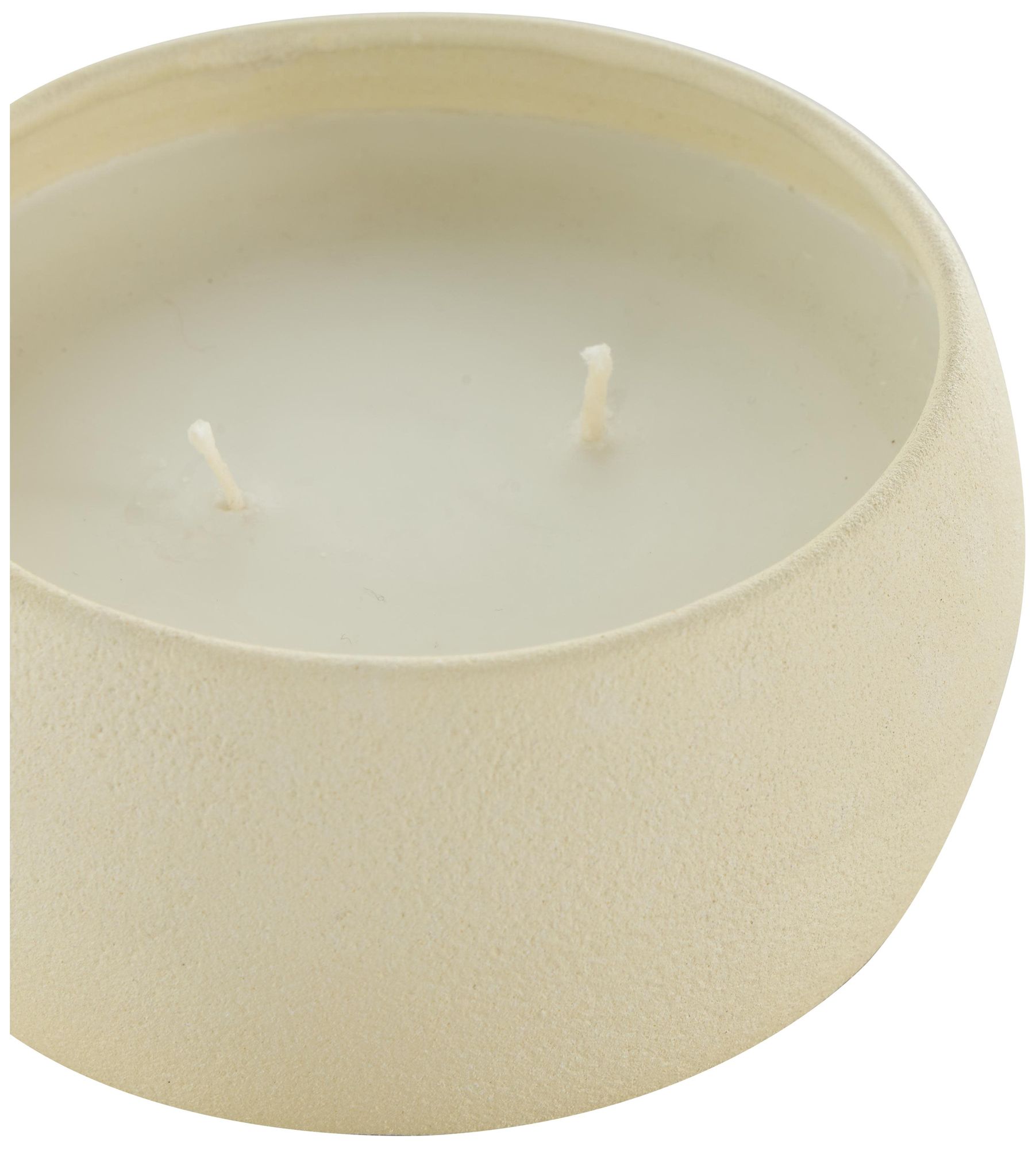 Image 3 Beige Metal Modern Candle, S/2 4"W, 2"H more views