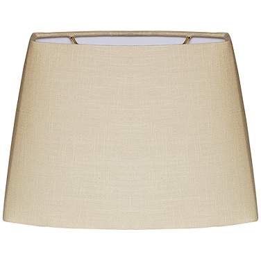 Beige Oval Hardback Lamp Shade 8.5/12.5x9/15x9 (Spider)