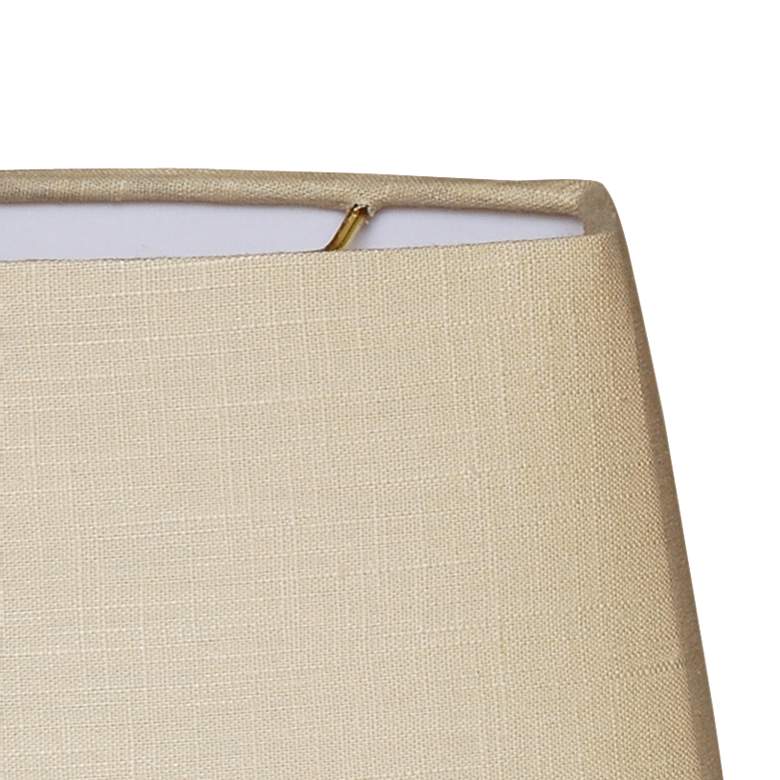 Image 2 Beige Oval Hardback Lamp Shade 8.5/12.5x9/15x9 (Spider) more views