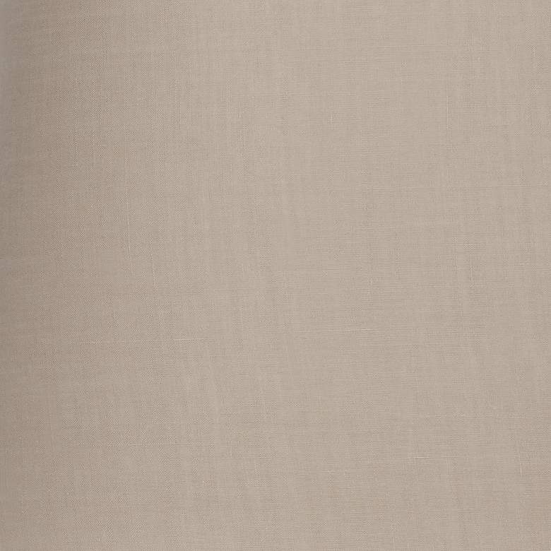 Image 5 Beige Oval Hardback Linen Shade 12/9x14/10x10 (Spider) more views