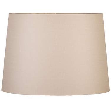Beige Oval Hardback Linen Shade 14/10x16/12x11 (Spider)