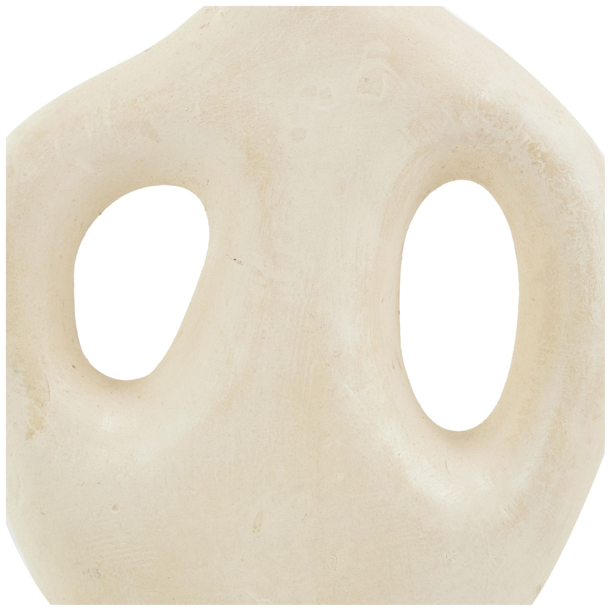 Image 3 Beige Paper Mache Natural Vase, 11" x 4" x 17" more views