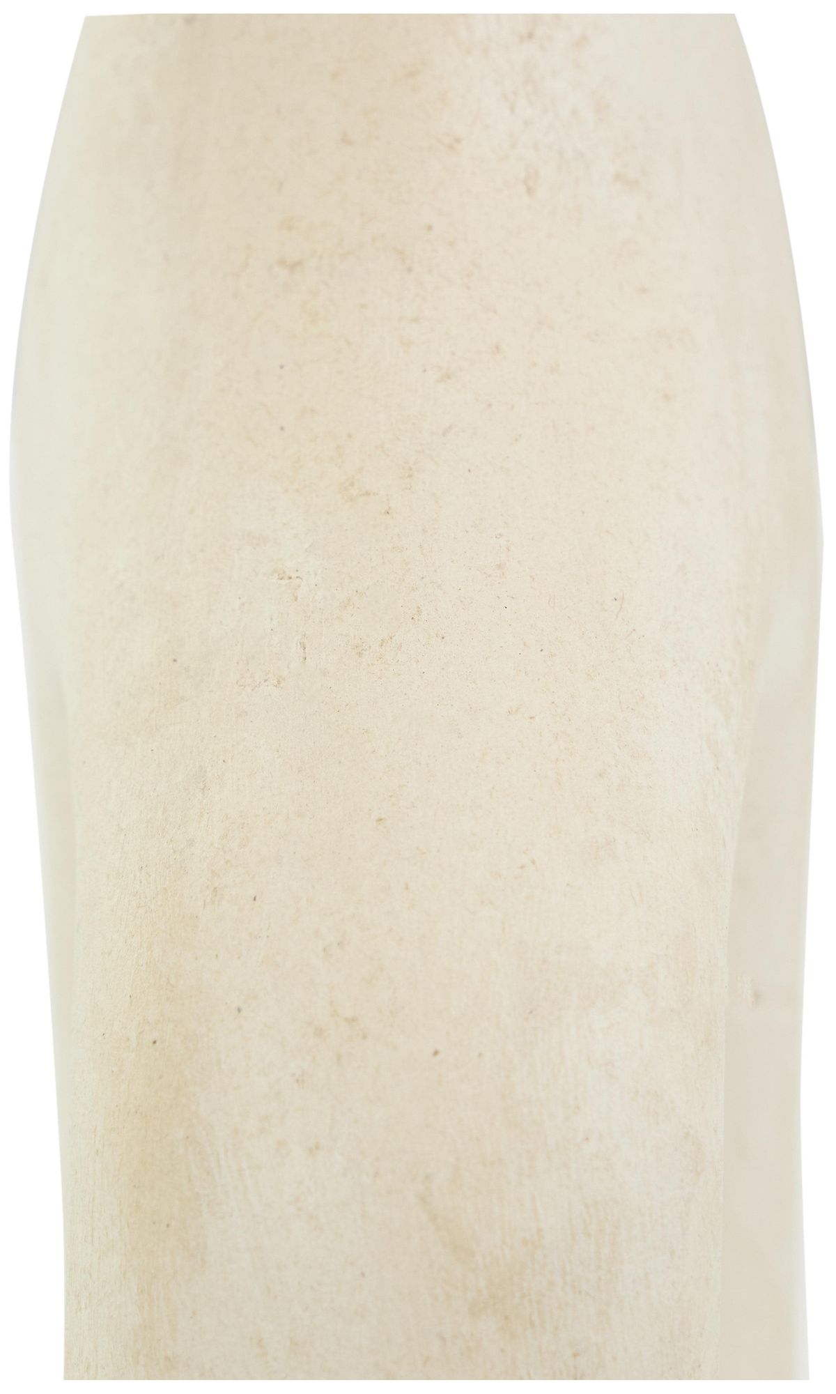 Image 4 Beige Paper Mache Natural Vase, 11" x 4" x 17" more views