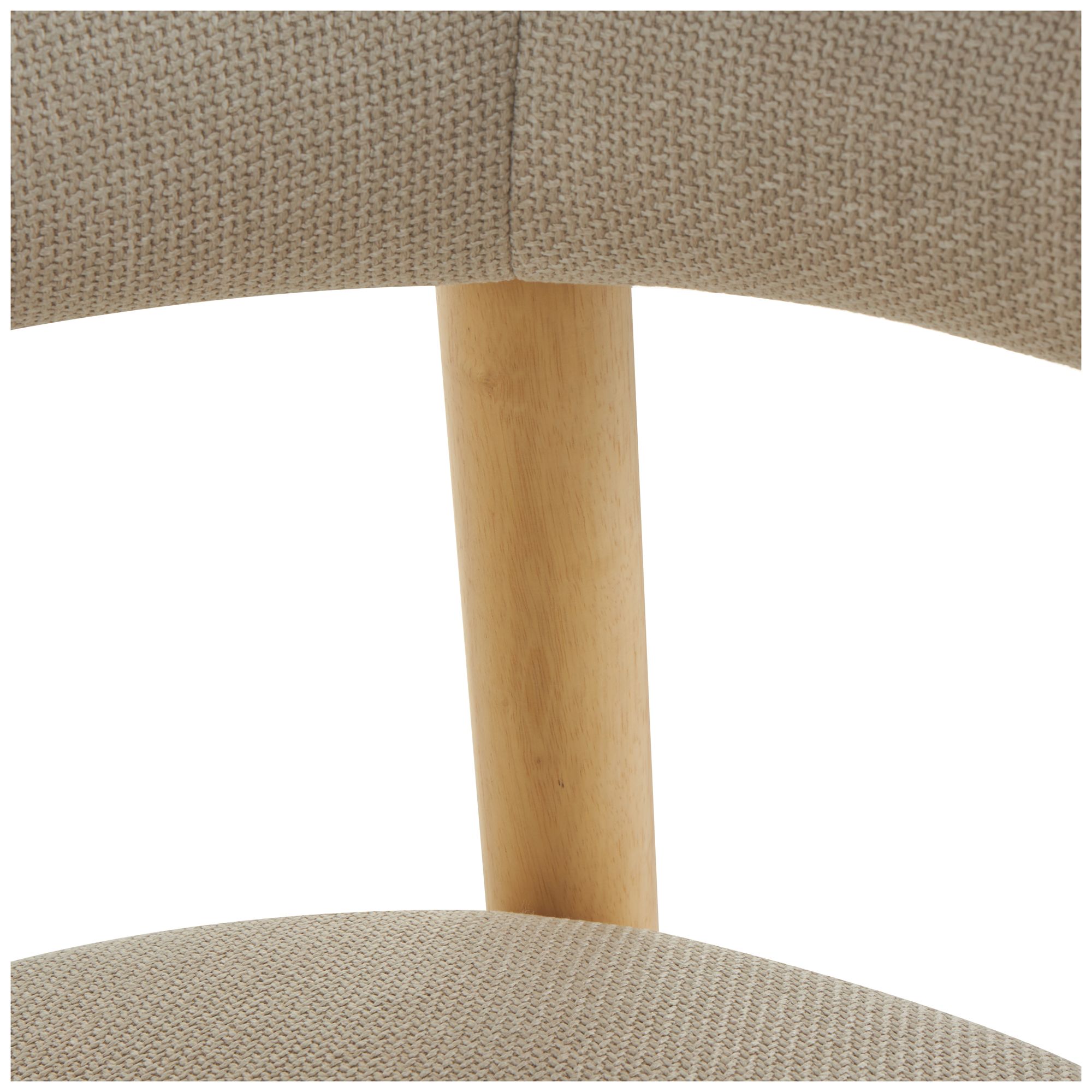 Image 3 Beige Polyester Contemporary Accent Chair, 32" x 24" x 28" more views