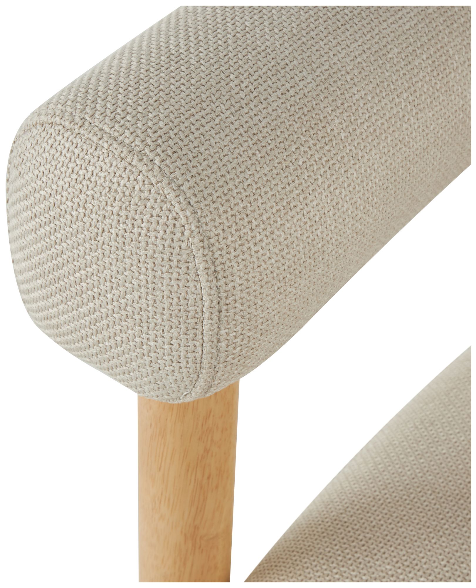 Image 4 Beige Polyester Contemporary Accent Chair, 32" x 24" x 28" more views