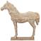 Beige Polystone Vintage Sculpture, 12" x 3" x 19"