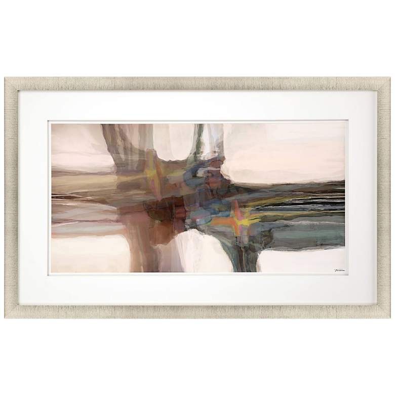 Image 1 Beige Sculpture I 47"W Rectangular Giclee Framed Wall Art