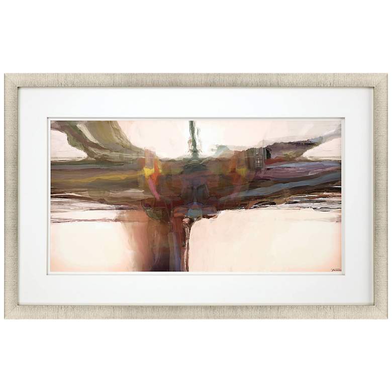 Image 1 Beige Sculpture II 47"W Rectangular Giclee Framed Wall Art