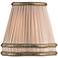 Beige Shantung Pleated Empire Shade 3x6x4.5 (Clip-On)
