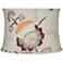Beige w/ Embroider Flowers Drum Lamp Shade 15x16x11 (Spider)