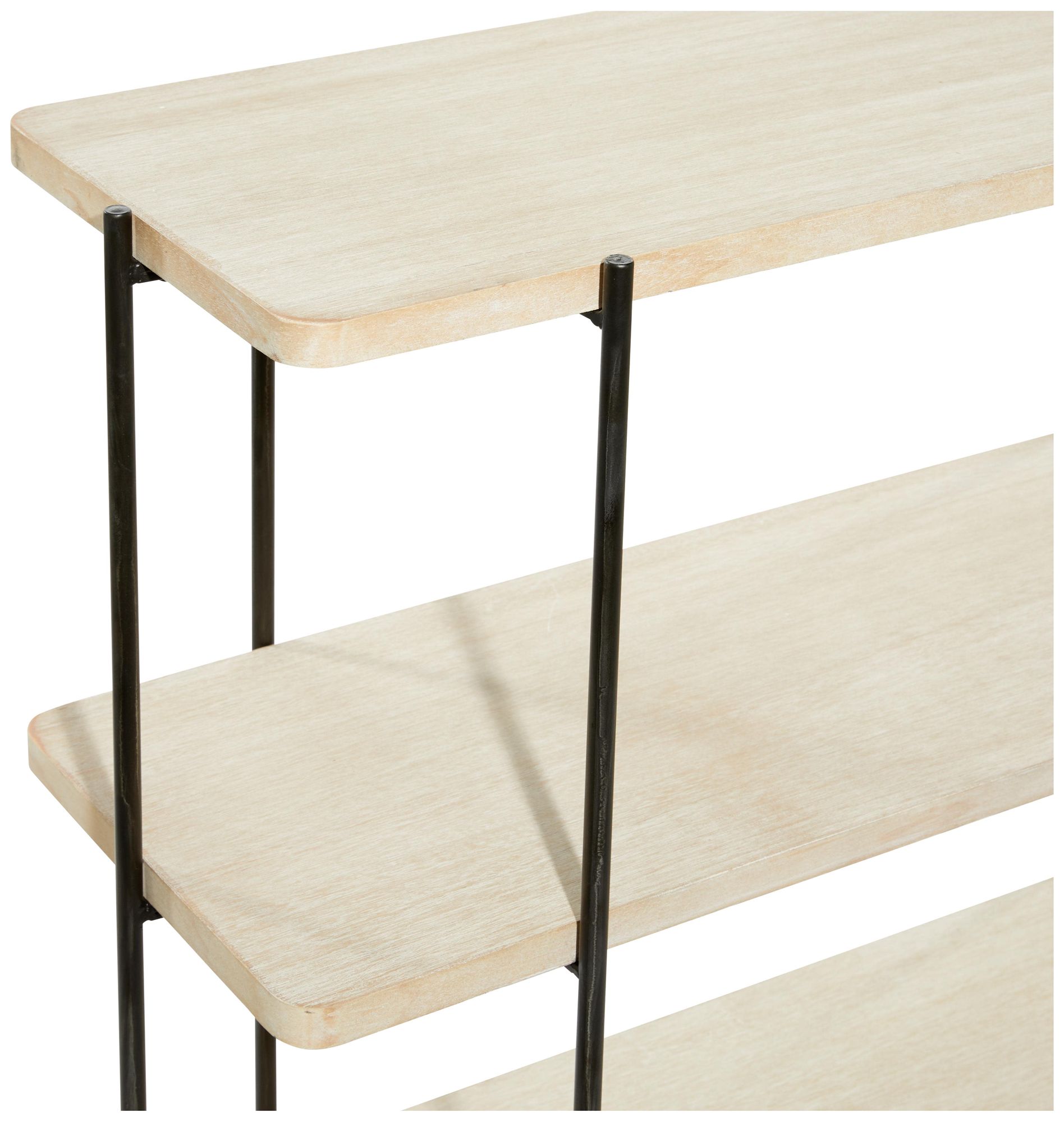 Image 3 Beige Wood Contemporary Console Table, 40" x 14" x 32" more views