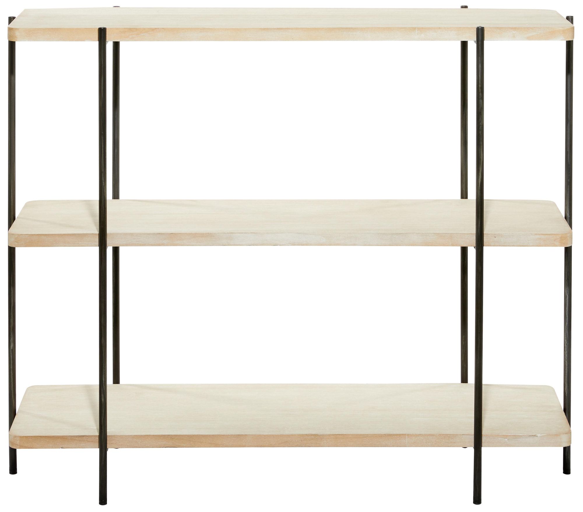 Image 4 Beige Wood Contemporary Console Table, 40" x 14" x 32" more views