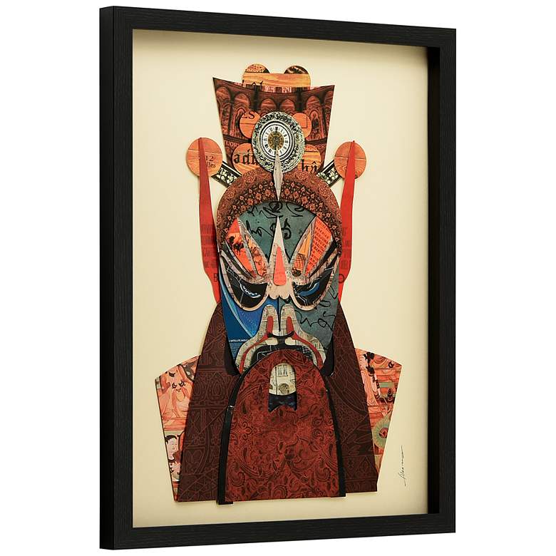 Image 6 Beijing Opera Mask and Jiangwei 25"H 2-Piece Wall Art Set more views