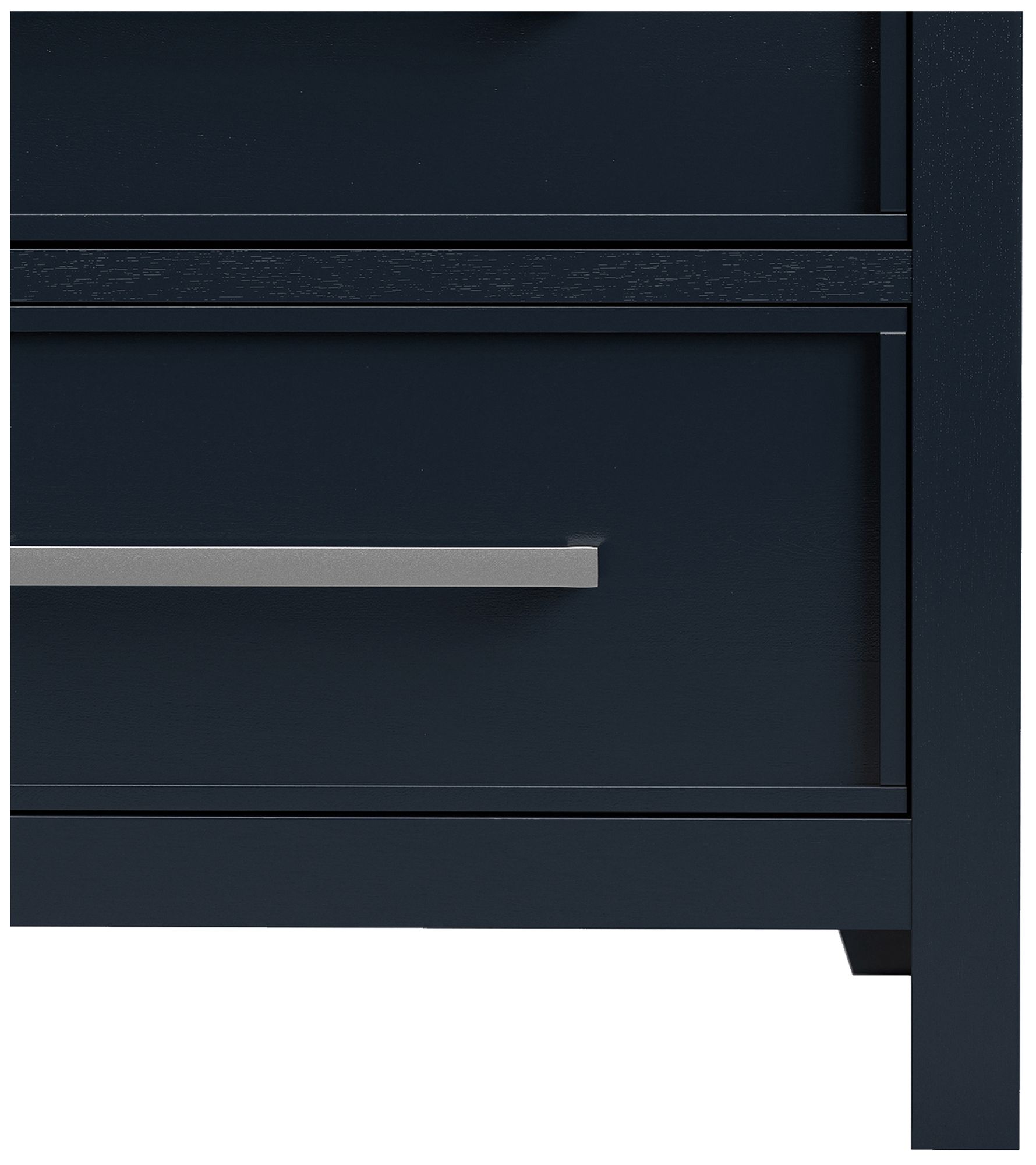 Image 7 Beiring Blue and Dark Brown 2-Drawer Nightstand more views