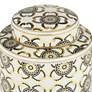 Beka White and Gold 11" High Decorative Jar with Lid
