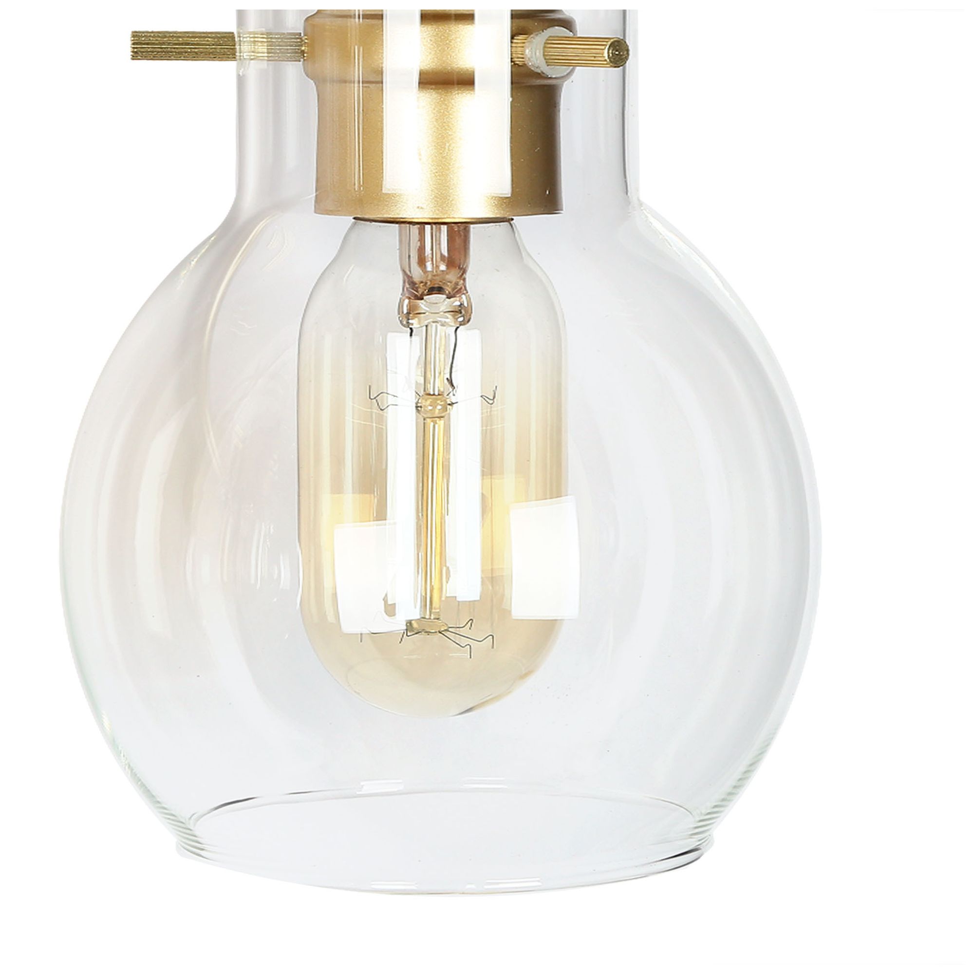 Image 2 Bela 28 1/2" Wide Gold Clear Glass 4-Light Vanity Bath Light more views