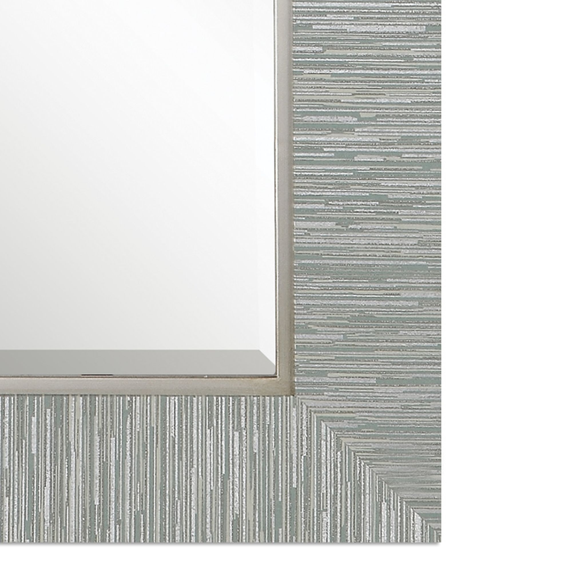 Thumbnail4 of Belaya Textured Stripe 28" x 38" Rectangle Wall Mirror more views