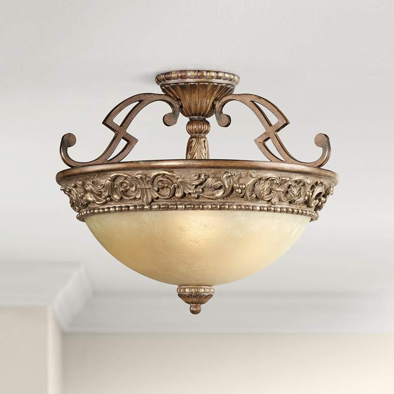 Image 1 Belcaro Collection 18 inch Wide Ceiling Light Fixture