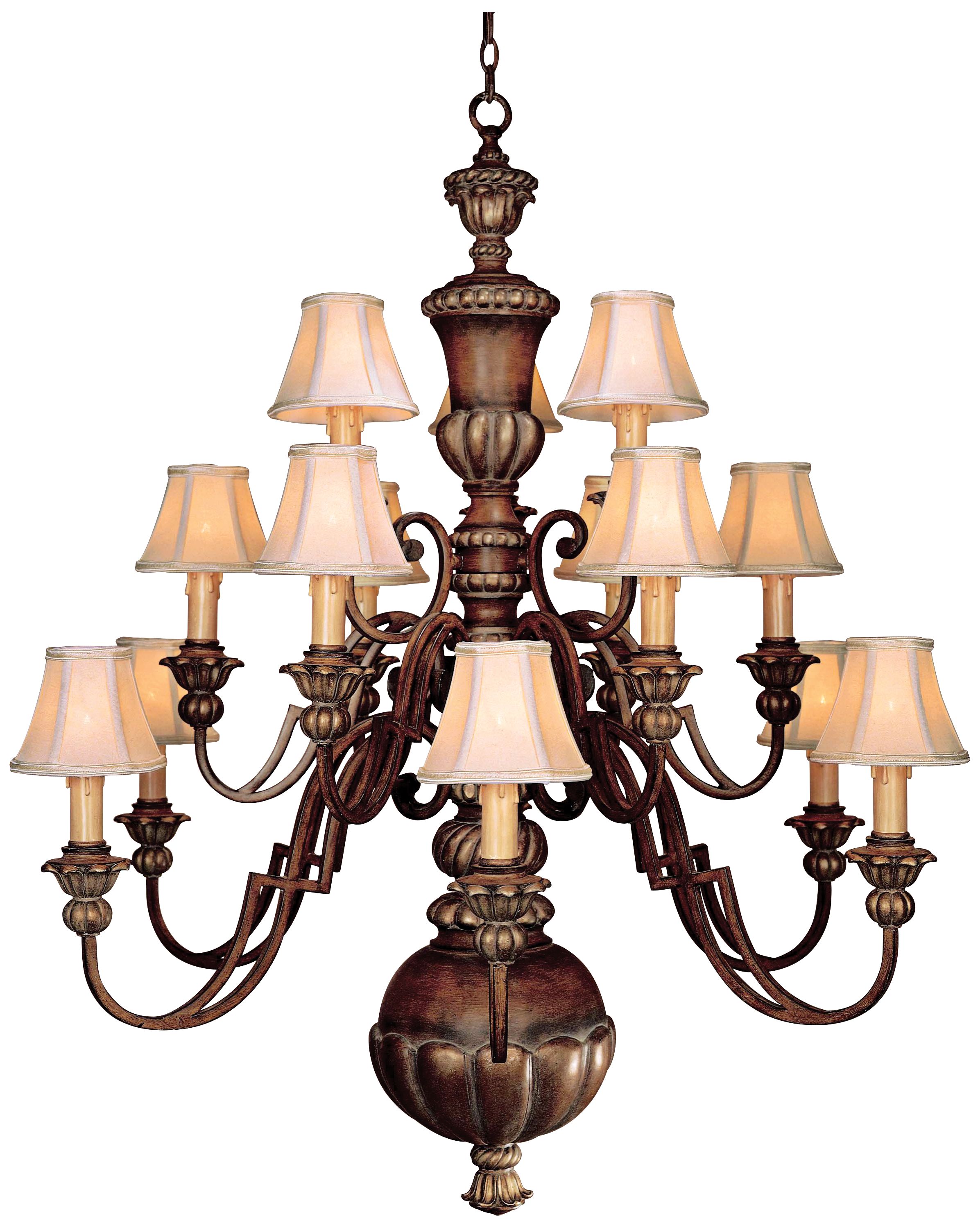 Belcaro Collection 42 1/2" Wide Iron Scroll Chandelier