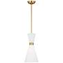 1_Belcarra 8" Wide Satin Brass Mini Pendant
