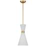 3_Belcarra 8" Wide Satin Brass Mini Pendant more views