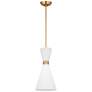 4_Belcarra 8" Wide Satin Brass Mini Pendant more views