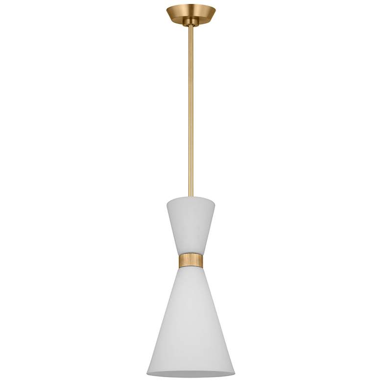 Image 6 Belcarra 8" Wide Satin Brass Mini Pendant more views