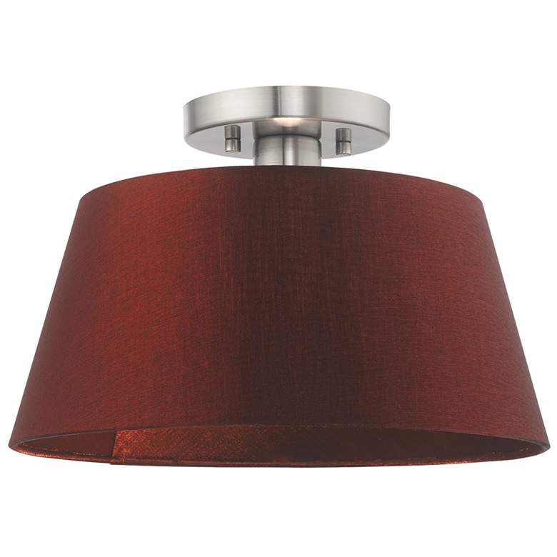 Image 1 Belclaire 1 Light Brushed Nickel Ceiling Mount