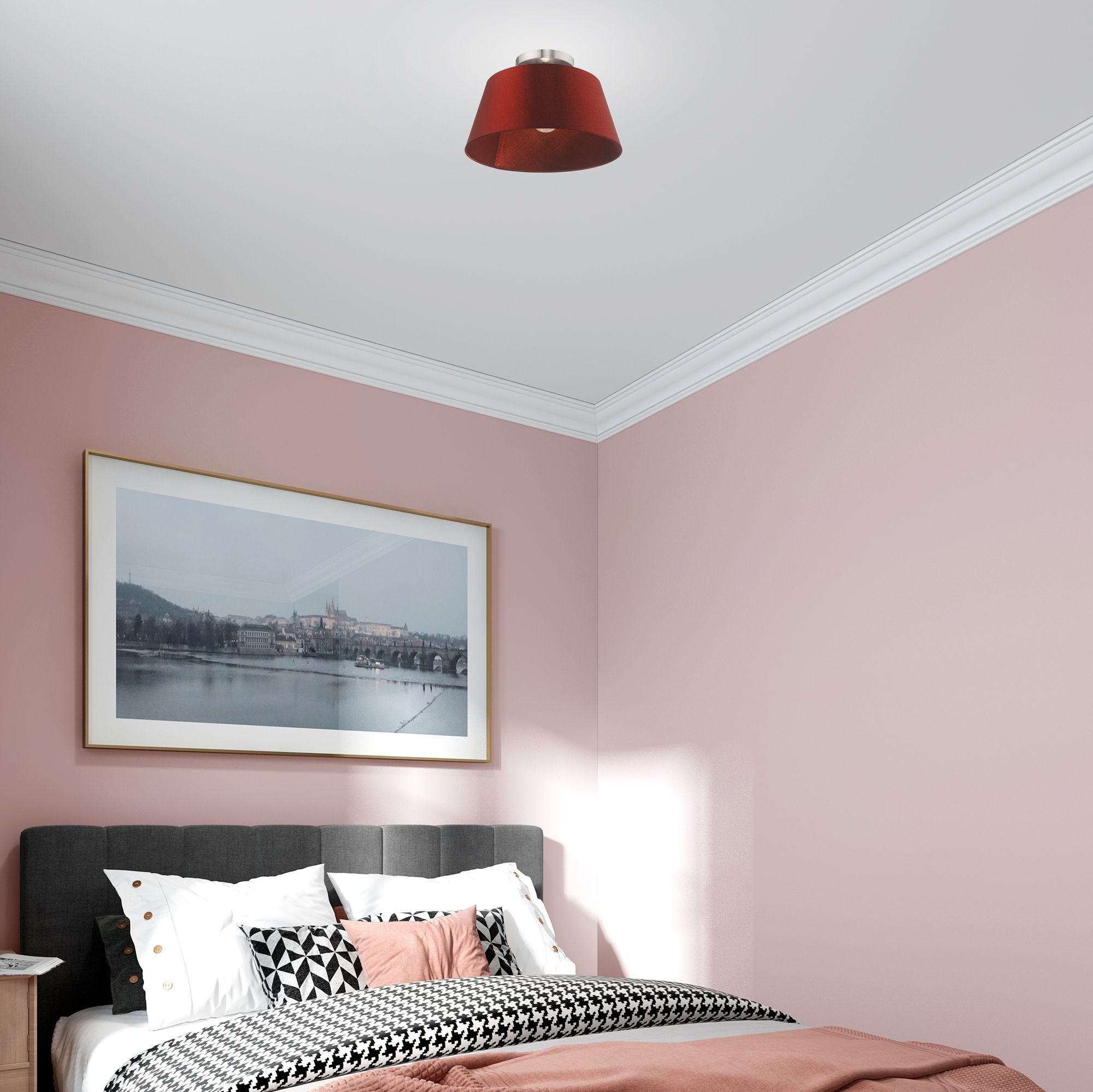 Belclaire 1 Light Brushed Nickel Ceiling Mount